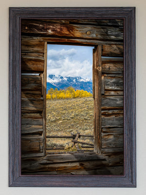 Window To The Tetons FRAMED