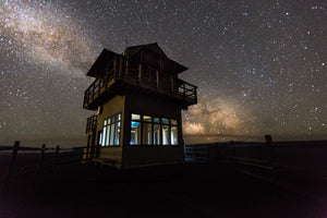 The Milky Way Over The Lava Butte Fire Tower
